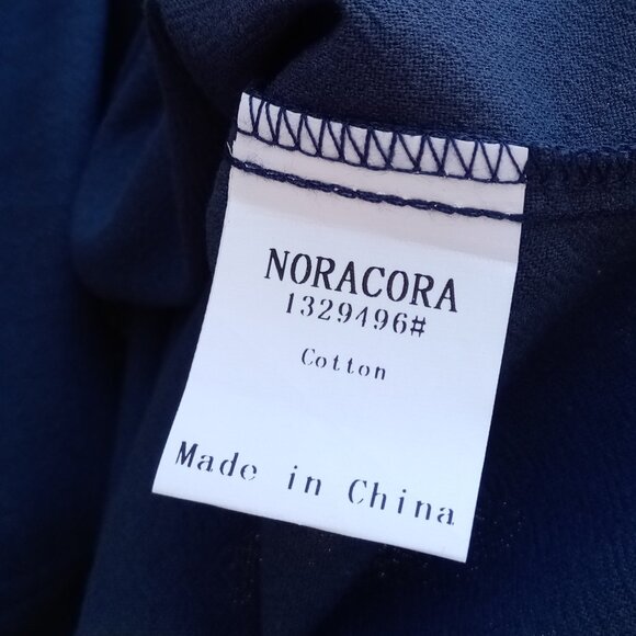 NoraCora blue cotton long sleeve top sz XXL NEW (#0087) - Picture 8 of 10